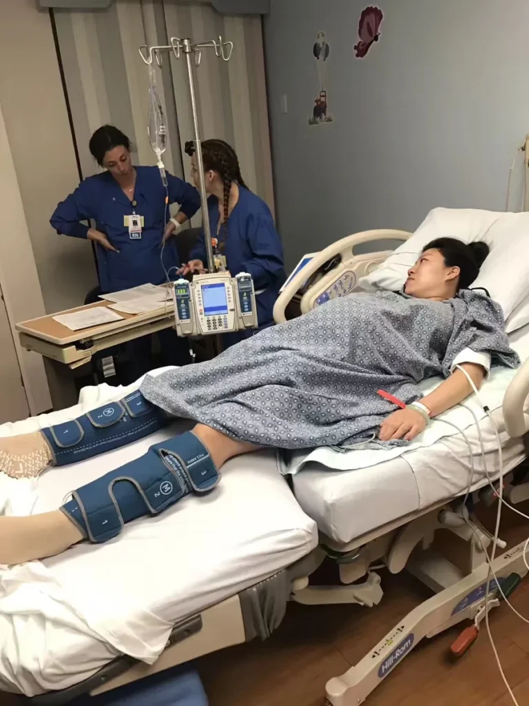Surrogate recovering after a C-section delivery