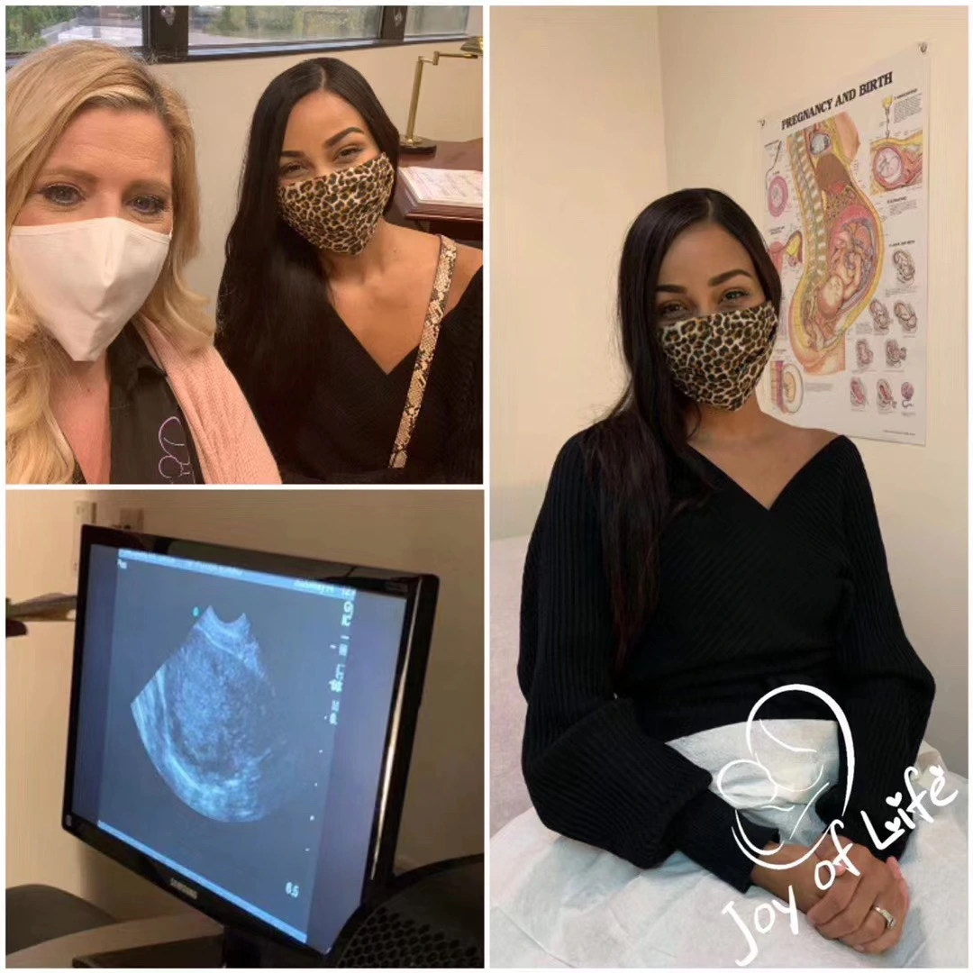 A surrogate attending a fertility clinic appointment